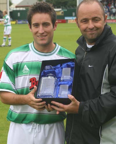 Lee Johnson 200 Appearances Award