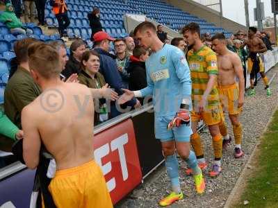 Colchester United  v Yeovil Town, Colchester, UK - 6 May 2017