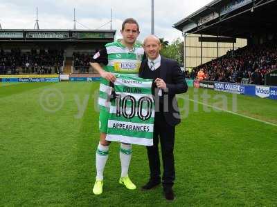 Yeovil Town v Stevenage, Yeovil, UK - 29 Apr 2017