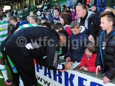 Yeovil Town v Stevenage, Yeovil, UK - 29 Apr 2017