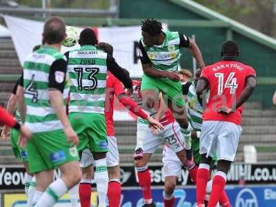 Yeovil Town v Crewe Alexandra, Yeovil, UK - 17 Apr 2017