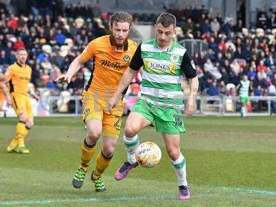 Newport County v Yeovil Town, Newport, UK - 14 Apr 2017