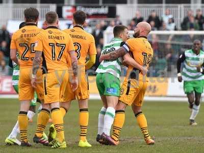 Newport County v Yeovil Town, Newport, UK - 14 Apr 2017