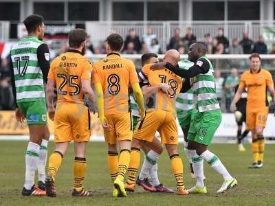 Newport County v Yeovil Town, Newport, UK - 14 Apr 2017