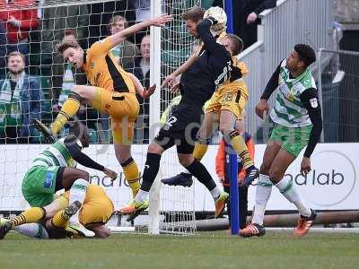 Newport County v Yeovil Town, Newport, UK - 14 Apr 2017