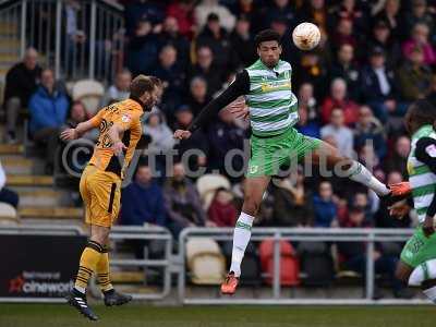 Newport County v Yeovil Town, Newport, UK - 14 Apr 2017