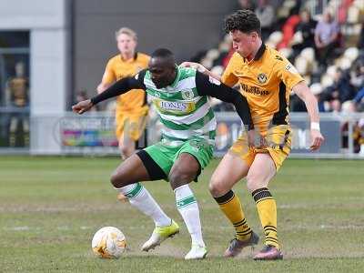 Newport County v Yeovil Town, Newport, UK - 14 Apr 2017