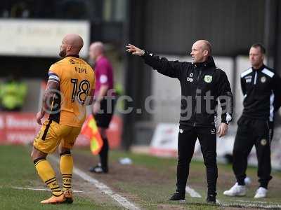 Newport County v Yeovil Town, Newport, UK - 14 Apr 2017