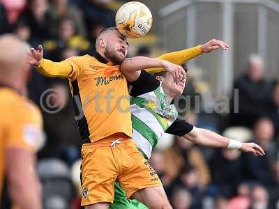 Newport County v Yeovil Town, Newport, UK - 14 Apr 2017