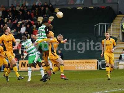 Newport County v Yeovil Town, Newport, UK - 14 Apr 2017