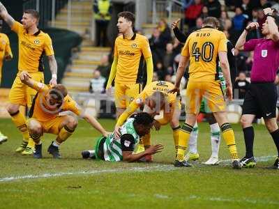 Newport County v Yeovil Town, Newport, UK - 14 Apr 2017