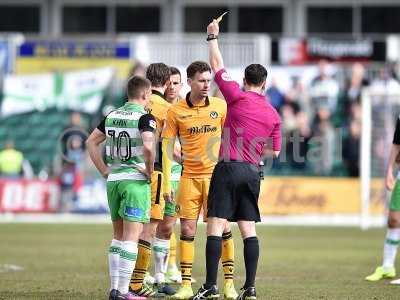 Newport County v Yeovil Town, Newport, UK - 14 Apr 2017