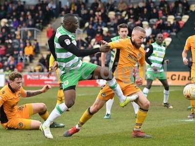 Newport County v Yeovil Town, Newport, UK - 14 Apr 2017