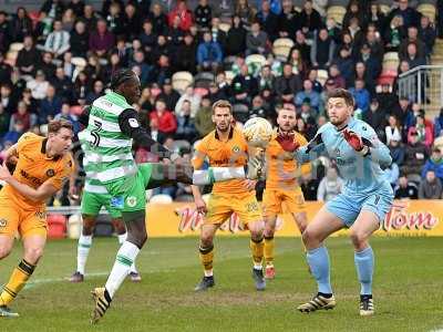 Newport County v Yeovil Town, Newport, UK - 14 Apr 2017