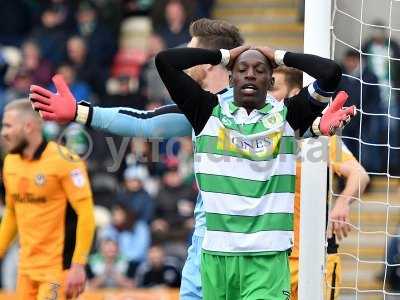 Newport County v Yeovil Town, Newport, UK - 14 Apr 2017