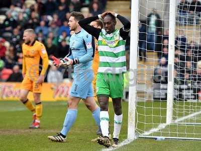 Newport County v Yeovil Town, Newport, UK - 14 Apr 2017