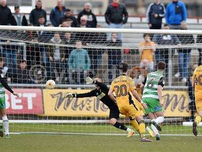 Newport County v Yeovil Town, Newport, UK - 14 Apr 2017