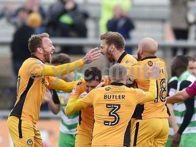 Newport County v Yeovil Town, Newport, UK - 14 Apr 2017