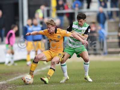 Newport County v Yeovil Town, Newport, UK - 14 Apr 2017