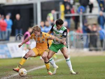 Newport County v Yeovil Town, Newport, UK - 14 Apr 2017