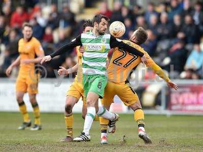 Newport County v Yeovil Town, Newport, UK - 14 Apr 2017