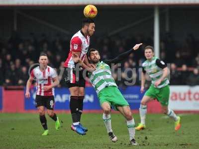 Cheltenham Town v Yeovil Town, Cheltenham, UK - 18 Feb 2017