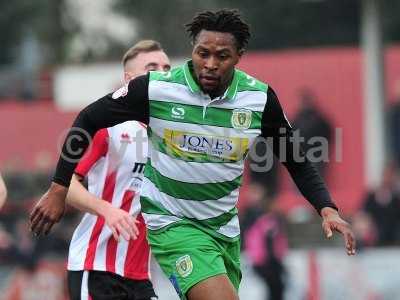 Cheltenham Town v Yeovil Town, Cheltenham, UK - 18 Feb 2017