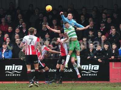 Cheltenham Town v Yeovil Town, Cheltenham, UK - 18 Feb 2017