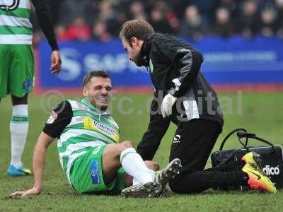 Cheltenham Town v Yeovil Town, Cheltenham, UK - 18 Feb 2017