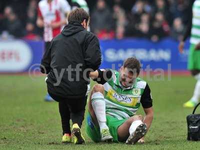 Cheltenham Town v Yeovil Town, Cheltenham, UK - 18 Feb 2017