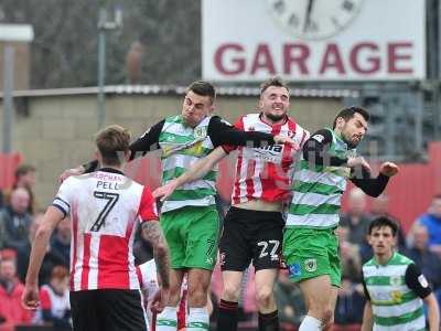 Cheltenham Town v Yeovil Town, Cheltenham, UK - 18 Feb 2017