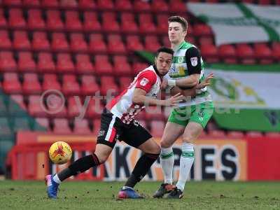 Cheltenham Town v Yeovil Town, Cheltenham, UK - 18 Feb 2017