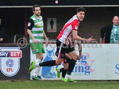 Cheltenham Town v Yeovil Town, Cheltenham, UK - 18 Feb 2017