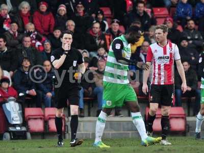 Cheltenham Town v Yeovil Town, Cheltenham, UK - 18 Feb 2017