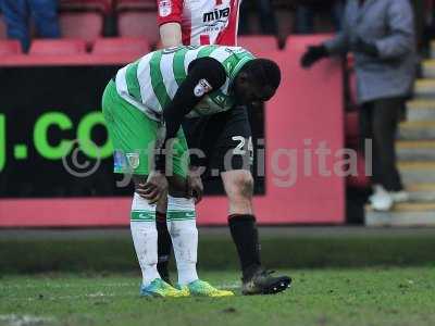 Cheltenham Town v Yeovil Town, Cheltenham, UK - 18 Feb 2017