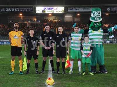 Yeovil Town v Cambridge United, Yeovil UK - 14 Feb 2017