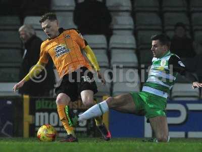 Yeovil Town v Cambridge United, Yeovil UK - 14 Feb 2017