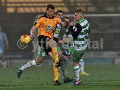 Yeovil Town v Cambridge United, Yeovil UK - 14 Feb 2017