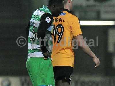 Yeovil Town v Cambridge United, Yeovil UK - 14 Feb 2017