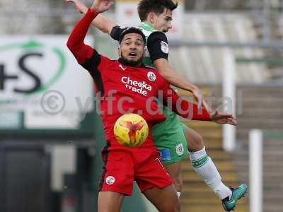 Yeovil Town v Crawley Town 031216