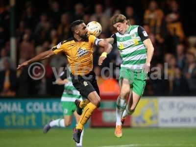 Cambridge United v Yeovil Town 270916