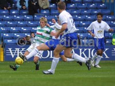 Lee Elam in action against Bury on his Yeovil Town debut