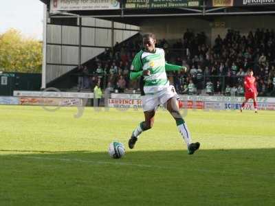 Nathan Smith controls the ball