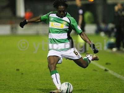 Nathan Smith looks to get the ball into the box