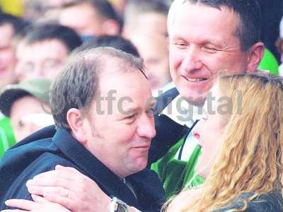 Gary celebrates at Burton