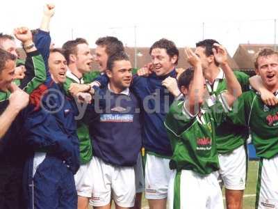 Team celebrations at Burton